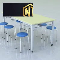 Bàn ăn công nghiêp 6 chổ ngồi
